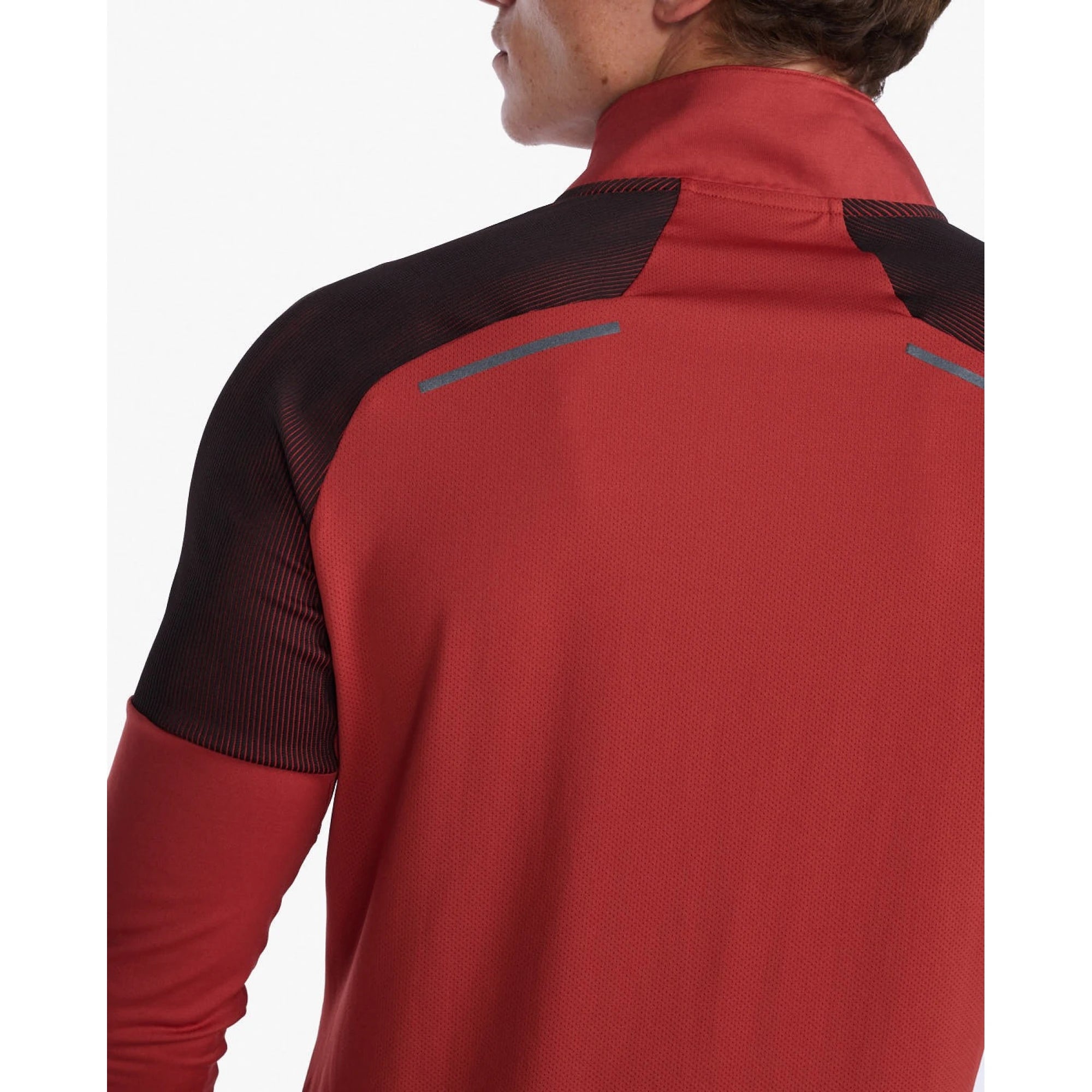 2XU Light Speed 1/2 Zip, Longsleeve, Herren, Chilli Oil/Black Reflective