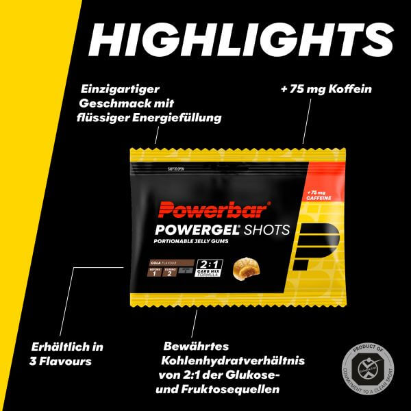 Powerbar Powergel Shots, Cola, 60g