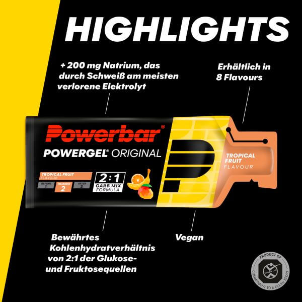 Powerbar Powergel Original, Tropical Fruit, 41g