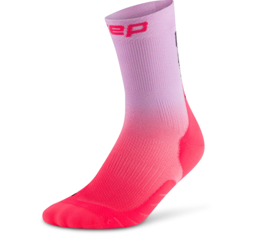 CEP Core Run Edt. Gradient Socks 5.0 - Mid Cut, Damen, pink / lilac fade