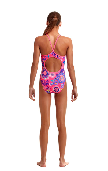 Way Funky Funkita Diamond Back One Piece Pink Petal, Badeanzug, Kinder