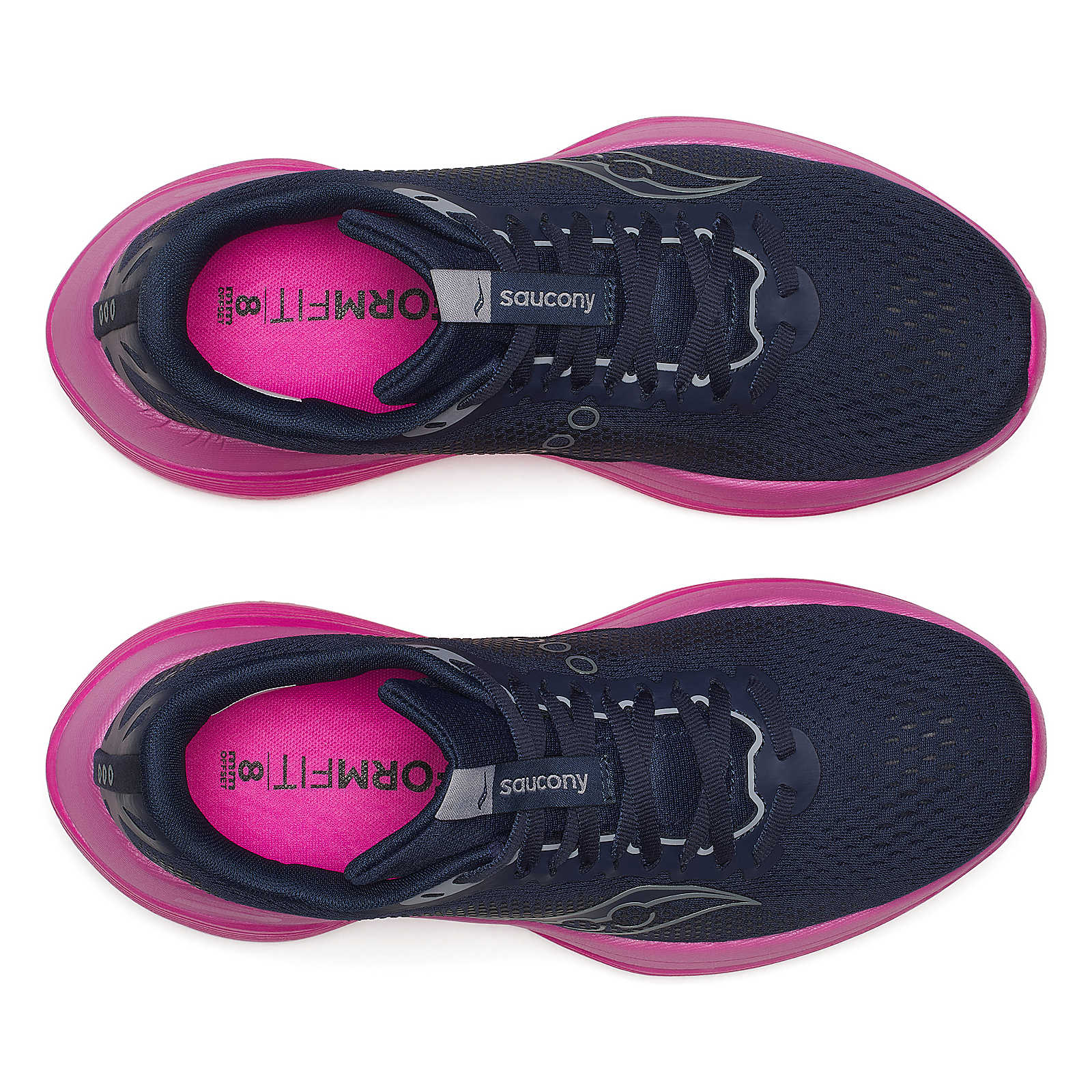 Saucony Endorphin Trainer, Laufschuh, Damen, Navy/Fuchsia