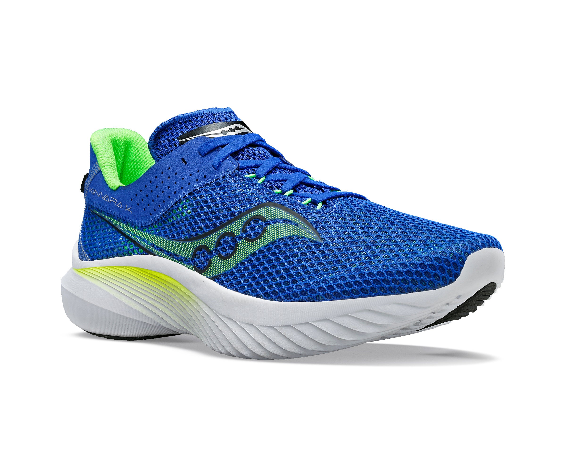 Saucony Kinvara 14, men, agave/lava, blue/red 