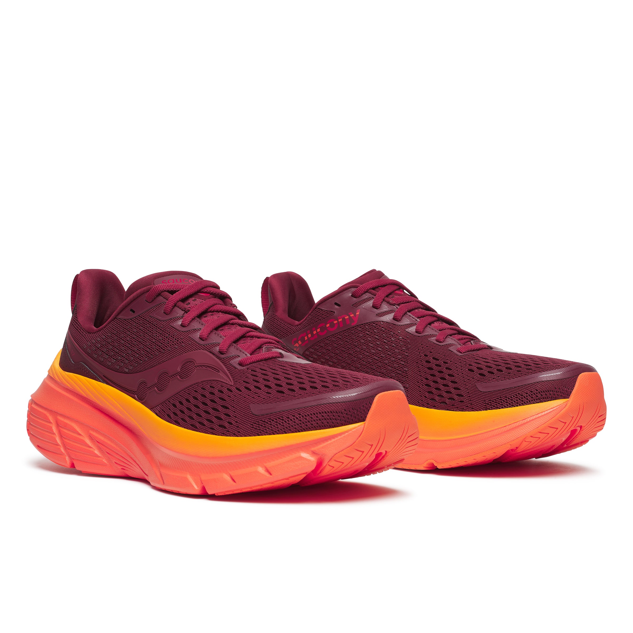 Saucony Guide 17, Laufschuhe, Damen, Currant/Cayenne