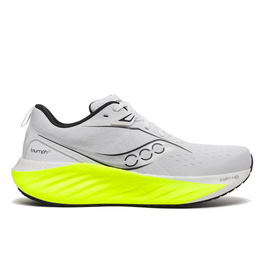 Saucony Triumph 22, Laufschuhe, Herren, White/Citron