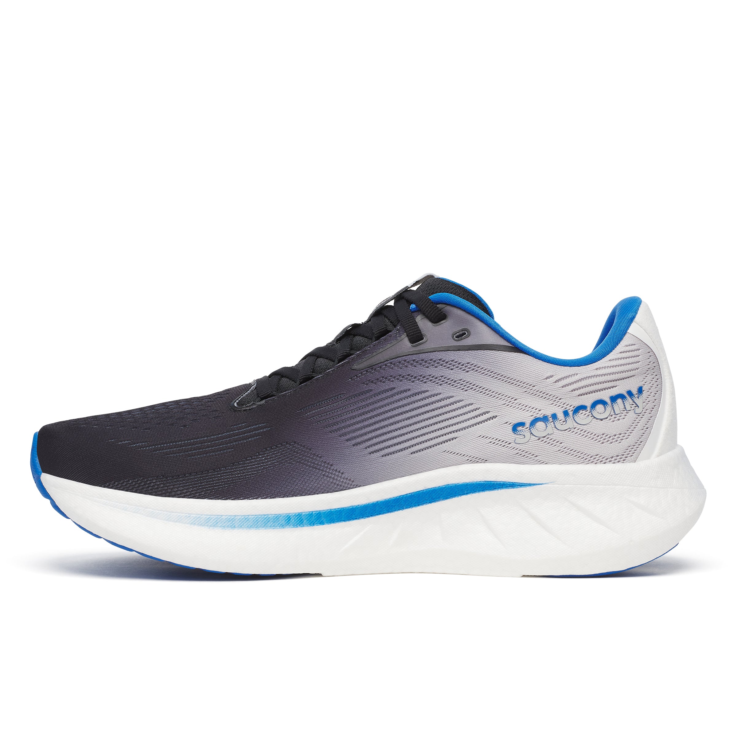 Saucony Ride 18, Herren, BLACK/SKYDIVER