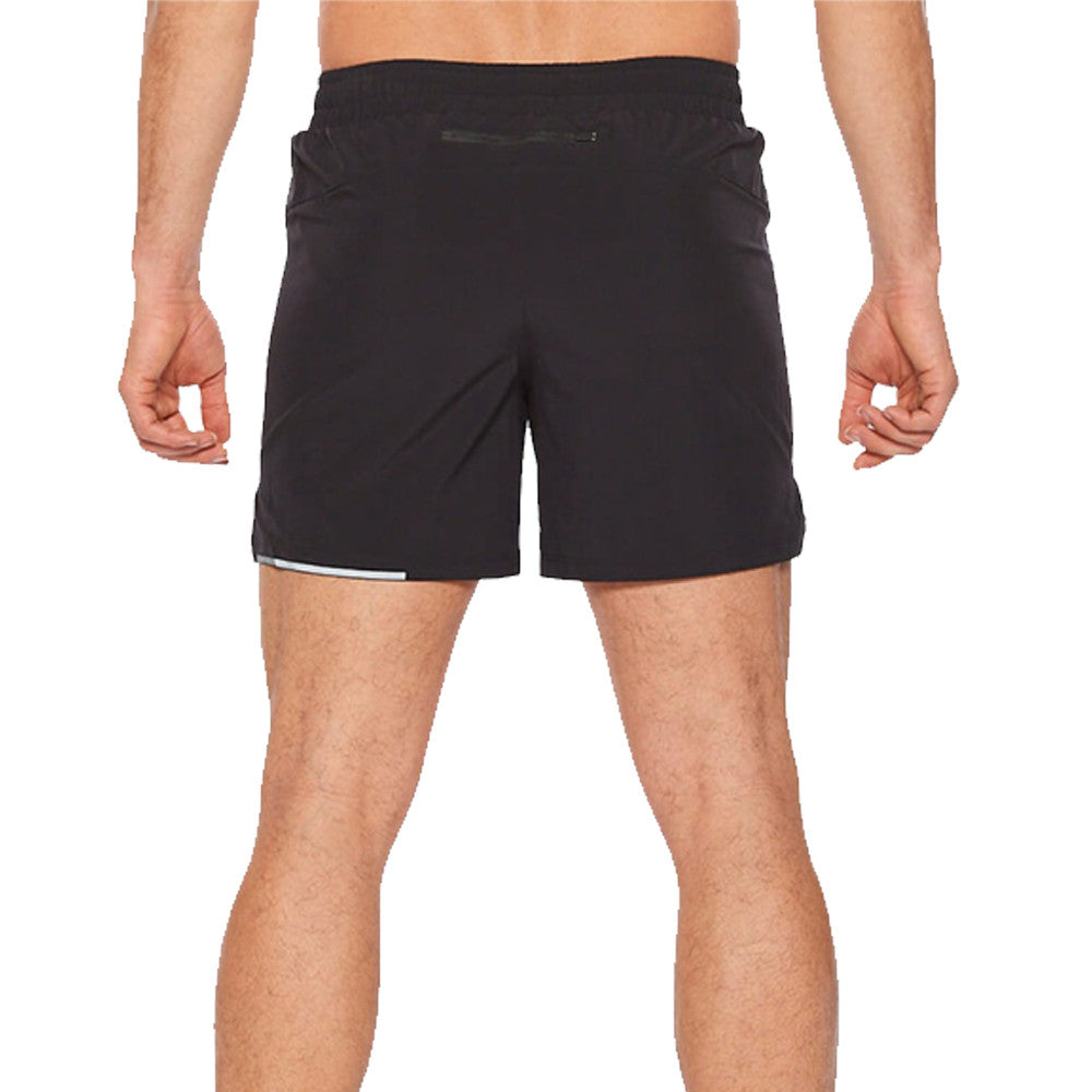 2XU X-VENT 5 Inch Shorts, Herren, Black/Silver Reflective