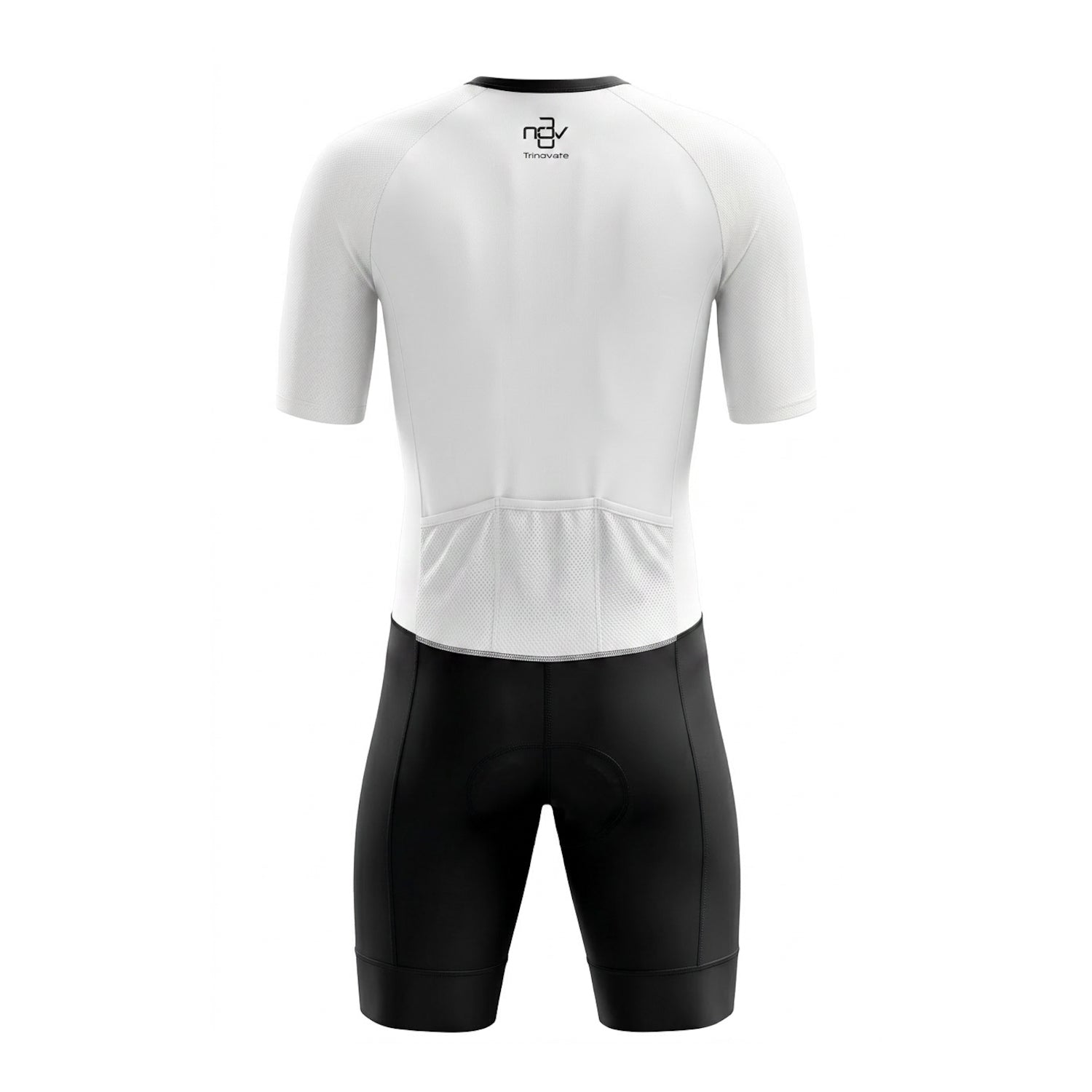 Trinovate Essential Aero Sleeved Trisuit, Herren, midnight-black, Ansicht von hinten