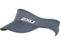 2XU Run Visor, Unisex, Turbulence/White