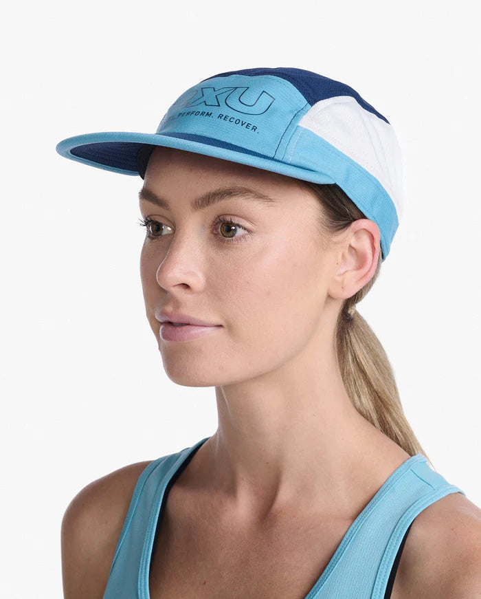 2XU Light Speed Cap, Unisex, Moonlight/Bluejay