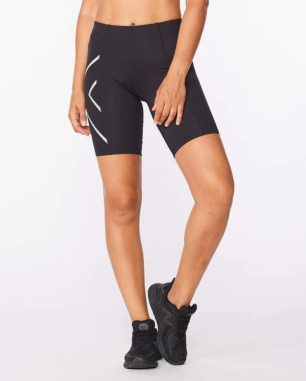 2XU Core Compression Short, Damen, Black/Silver