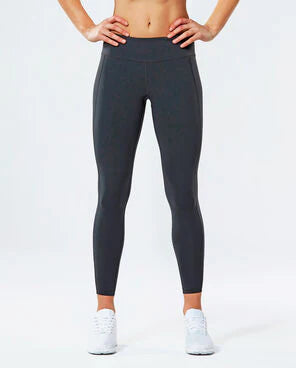 2XU Fitness Compression Tights, Damen, Dark Charcoal/Silver