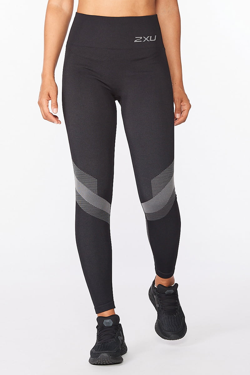 2XU Motion Tech Tights, Laufhose, Damen, Black/Turbulence