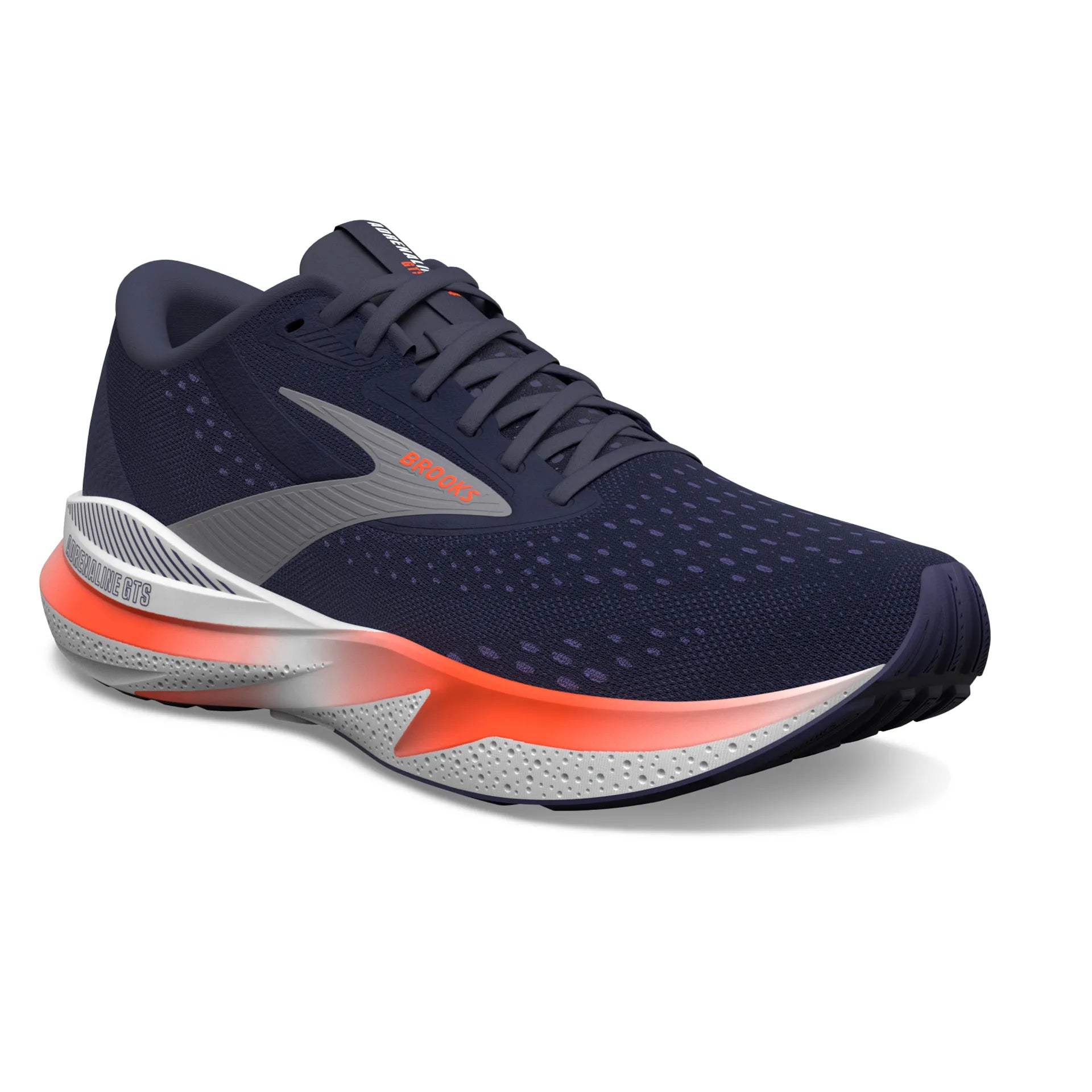 Brooks Adrenaline GTS 24, Herren, Peacoat/Orange/White