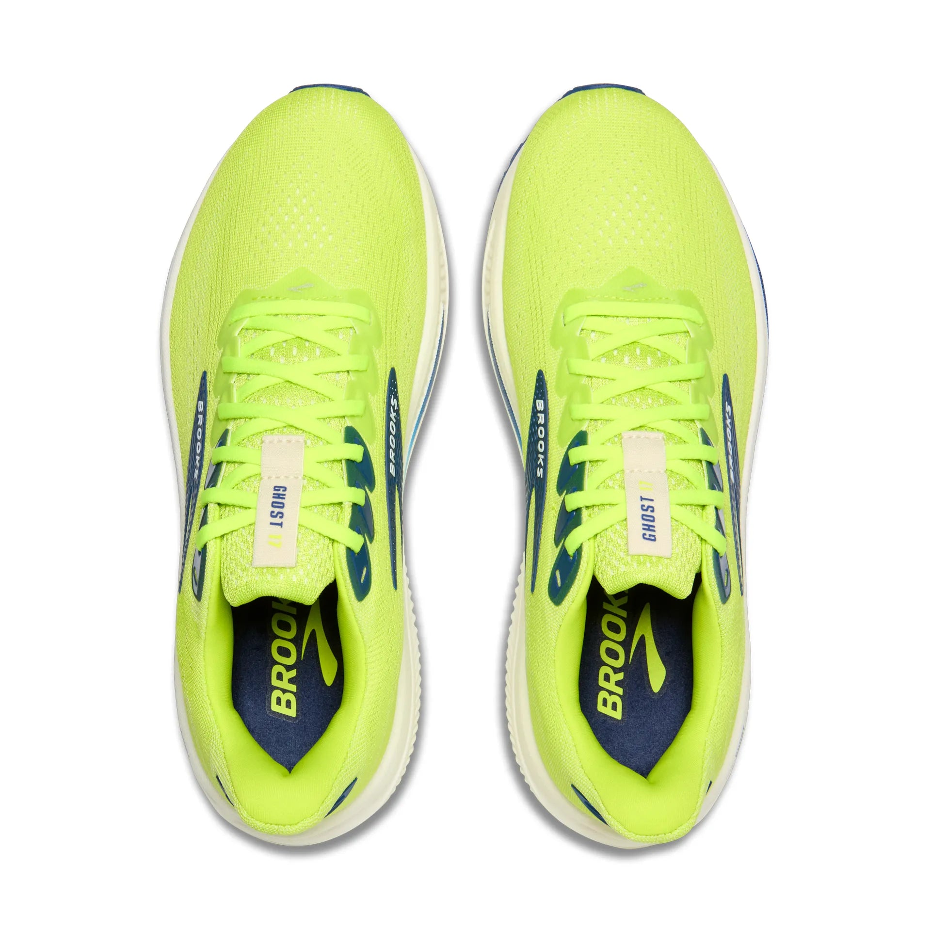 Brooks Ghost 17, Laufschue, Herren, Acid Lime/Navy/White