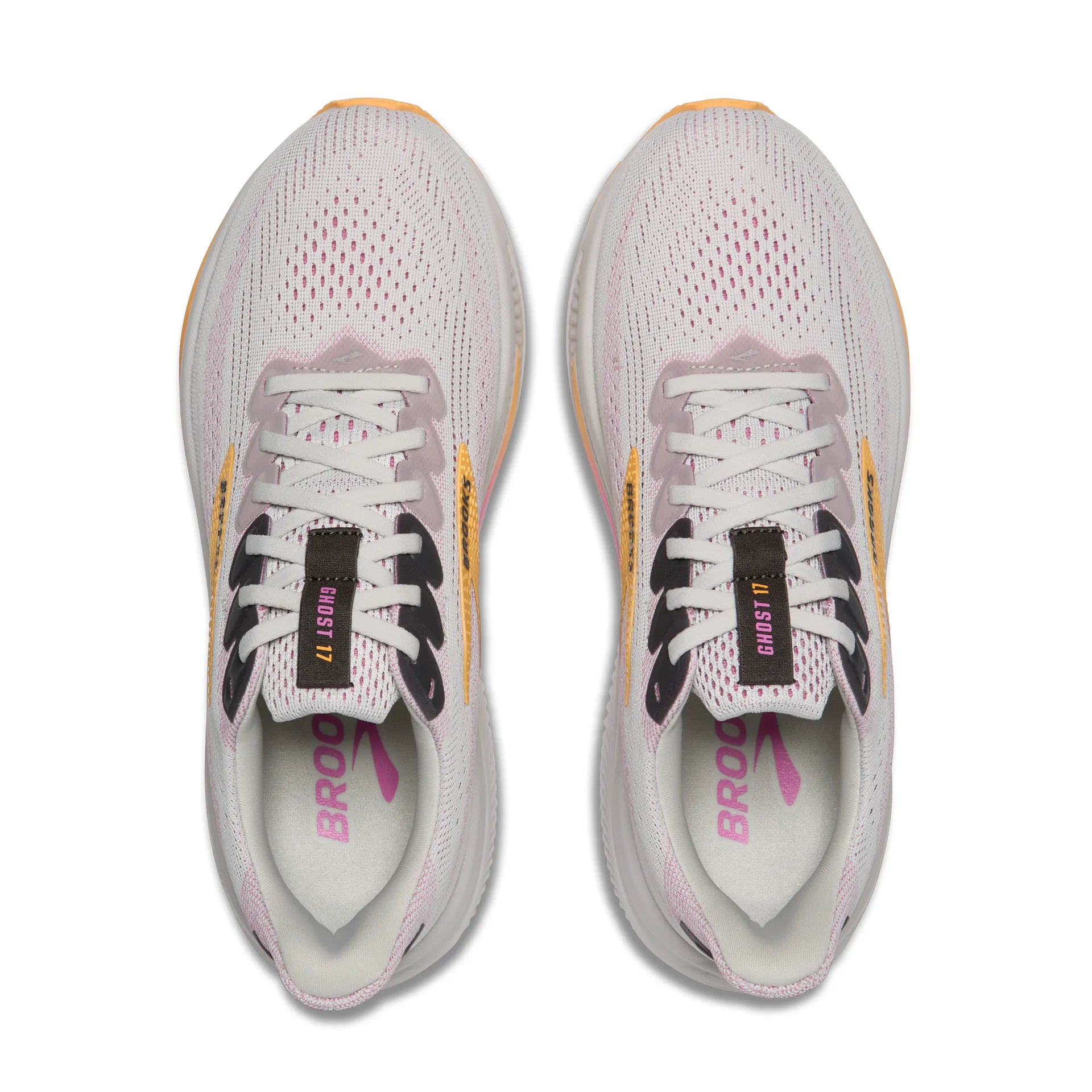 Brooks Ghost 17, Laufschuh, Damen, Oyster/Apricot/Pink