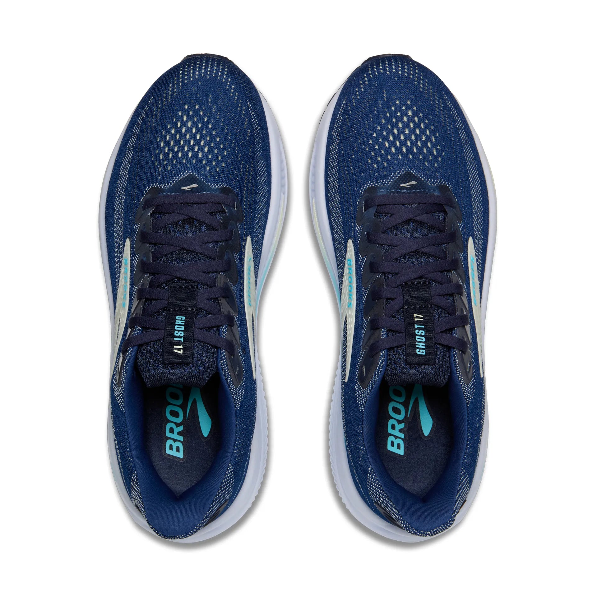 Brooks Ghost 17, Laufschuh, Damen, Navy/Green7Turquoise