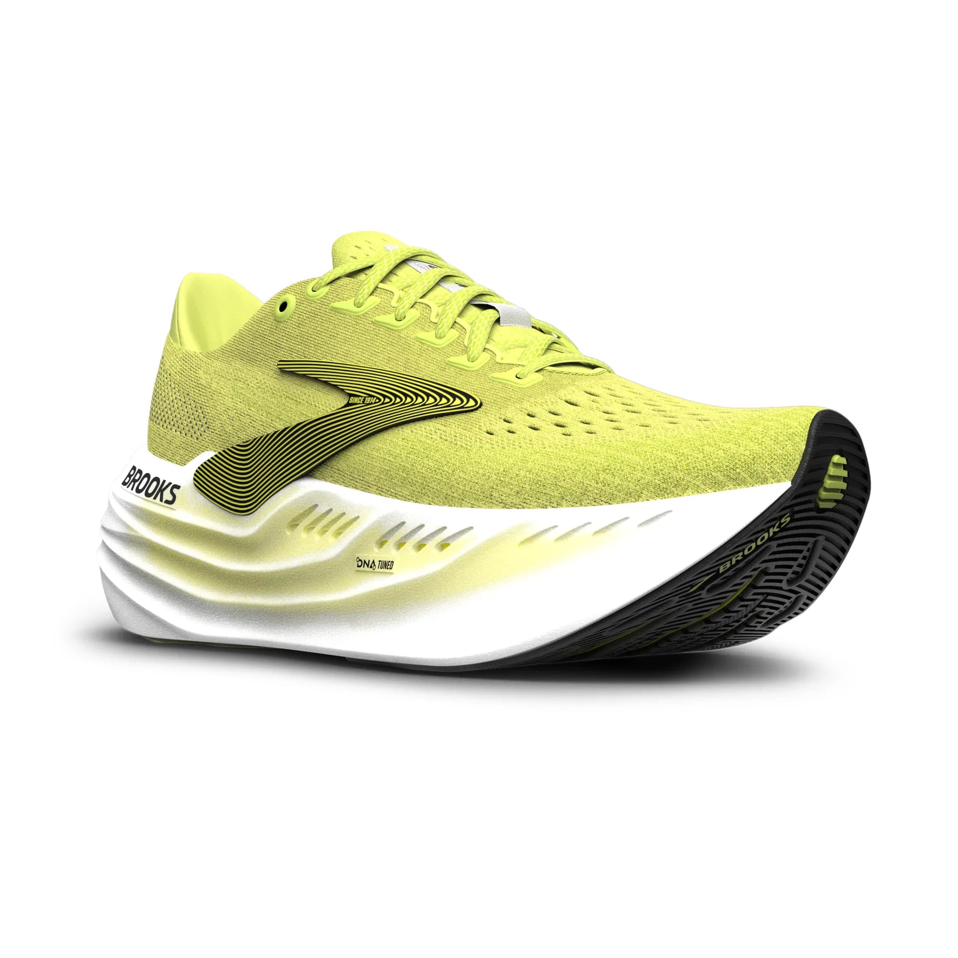 Brooks Glycerin Max, Laufschuh, Damen, Sunny Lime/Black/White