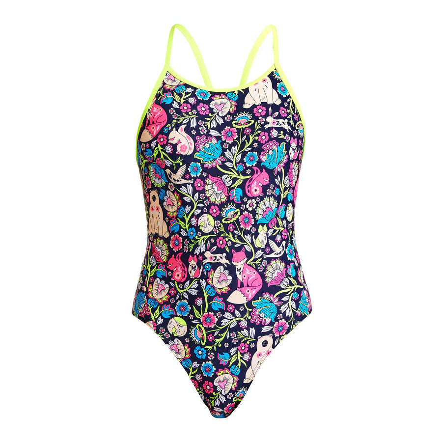 Way Funky Funkita Diamond Back One Piece Birds an Bees, Badeanzug, Kinder