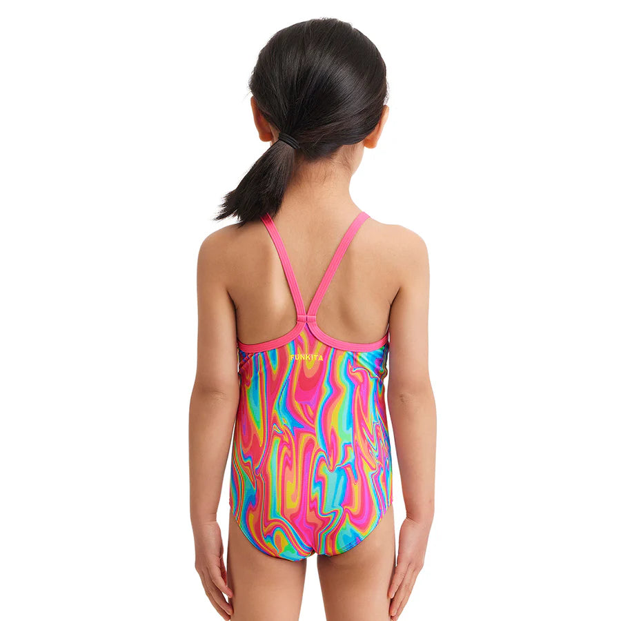 Way Funky Funkita, Printed One Piece Moon Shine, Badeanzug, Kinder