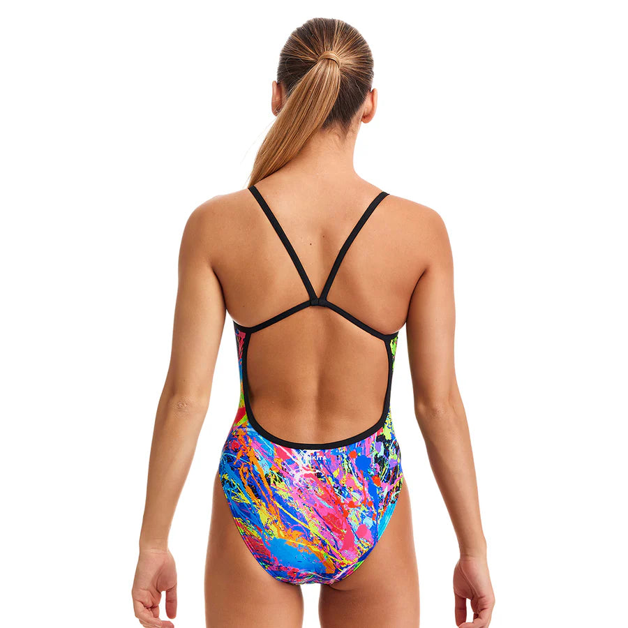 Way Funky Funkita, Single Strap One Piece Paint Smash, Badeanzug, Kinder