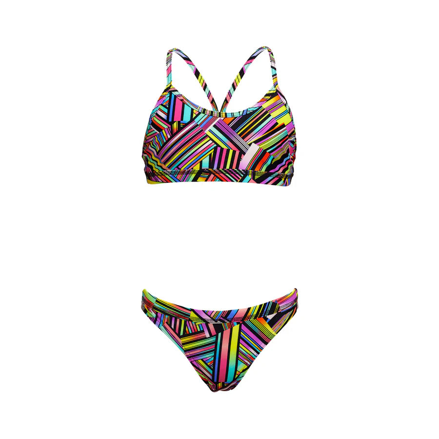 Way Funky Funkita, Racerback Two Piece Strip Straps, Zweiteiler-Badeanzug, Kinder