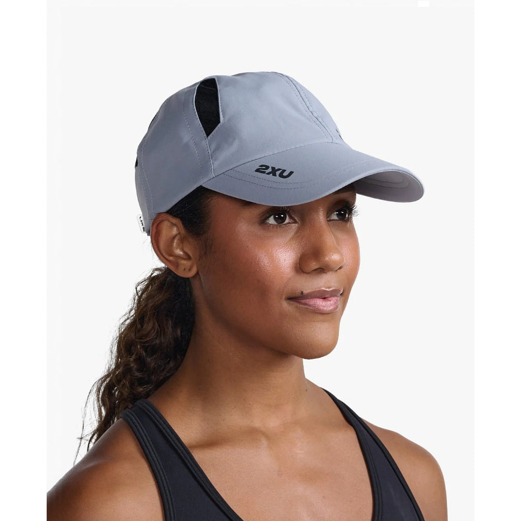 2XU Run Cap, Unisex, Wheathervane/Black