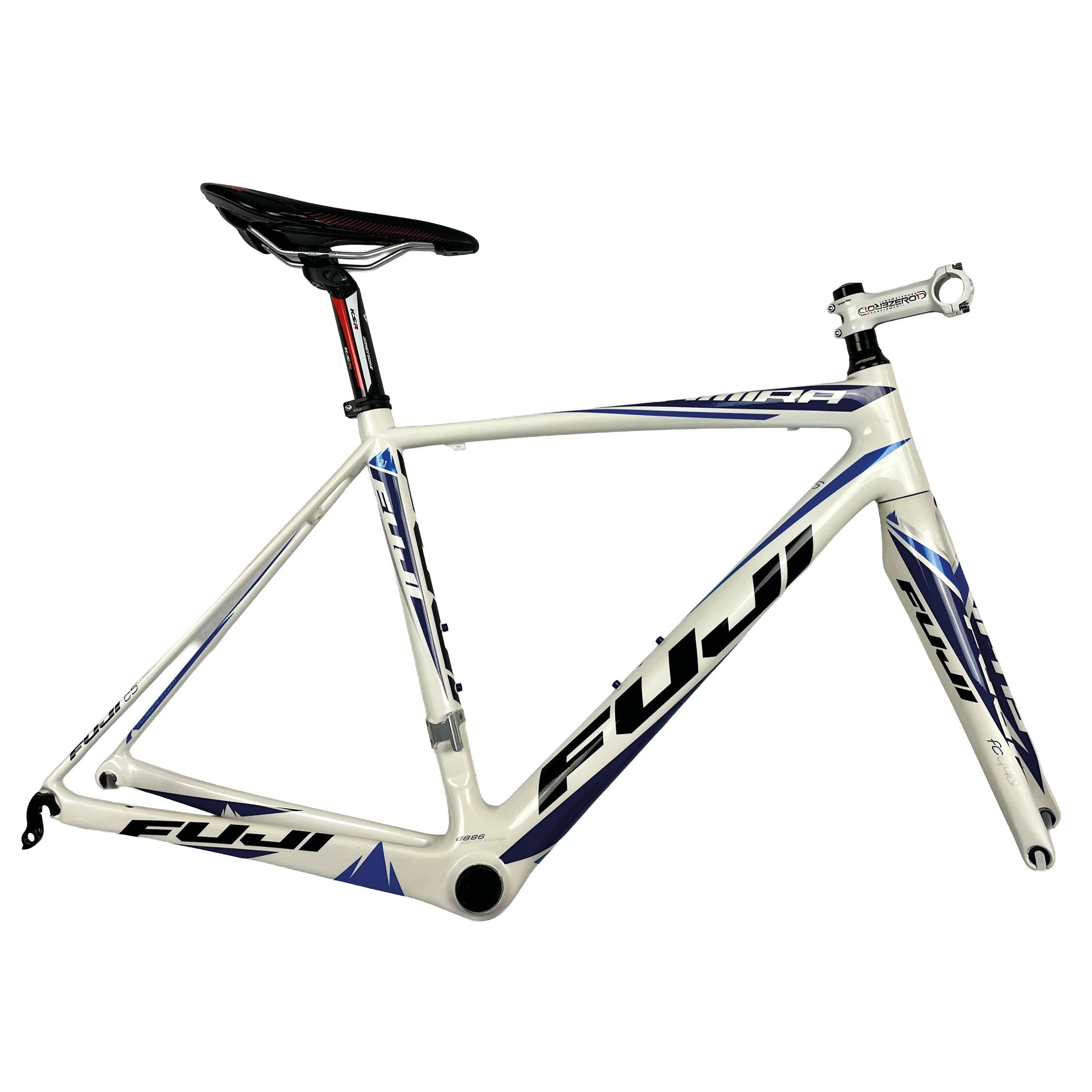 Fuji ALTAMIRA 2.1, Fahrradrahmen, elektronisch, weiß/blau