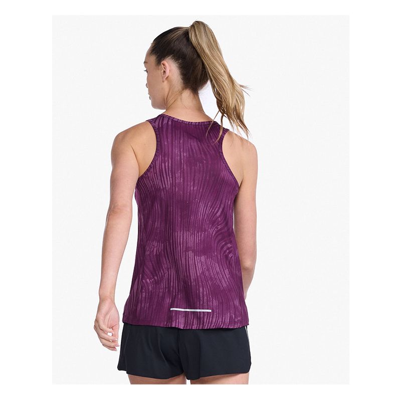 2XU Light Speed Singlet, Damen, Wavy Daze/Silver Reflective