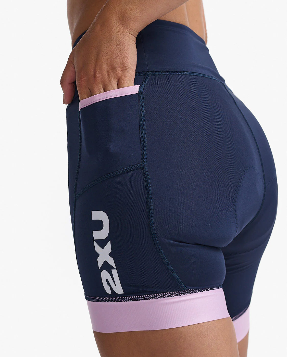 2XU Core 7 Inch Tri Short, women, black/white