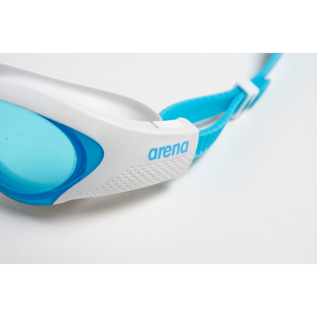 Arena swimming goggles The One, light blue-white-blue, white/blue 