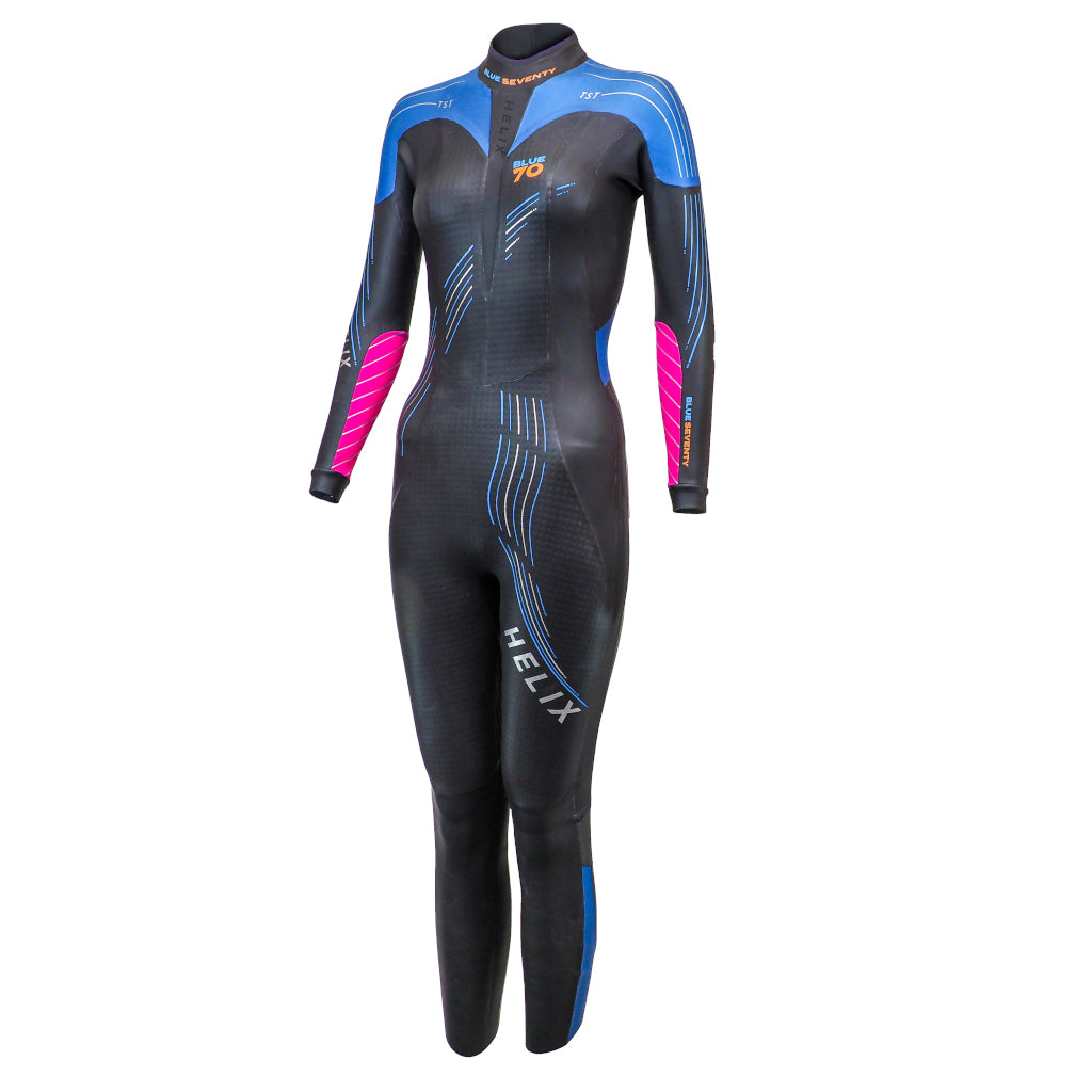 Blueseventy Helix Fullsuit, Neoprenanzug, schwarz/blau/pink, Damen