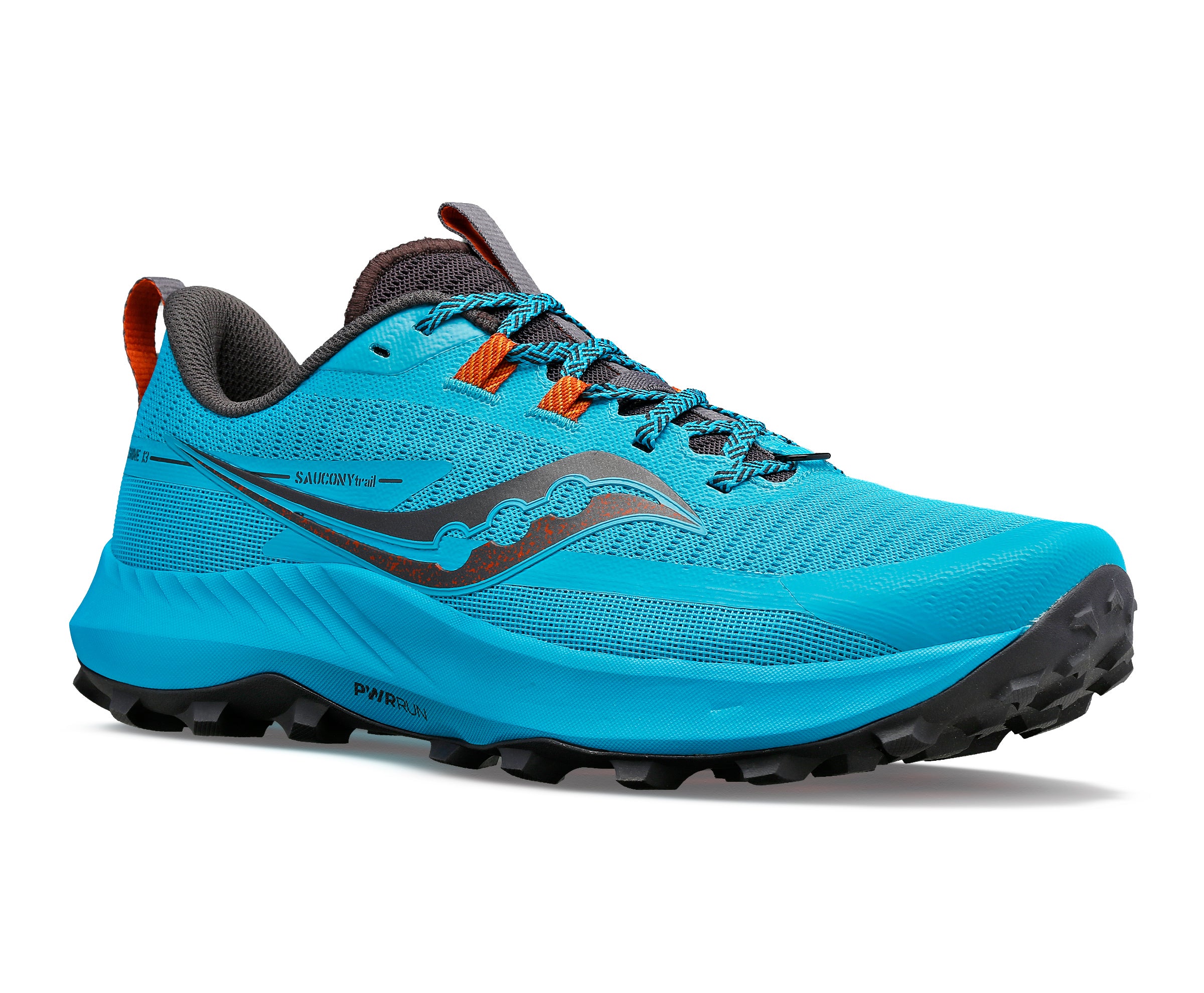 Saucony Peregrine 13, men, agave/basalt, blue/grey