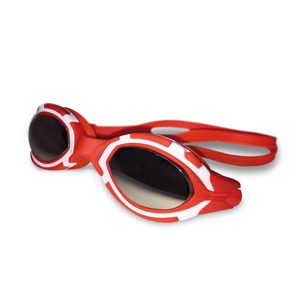 triathlon.de swimming goggles, red/white