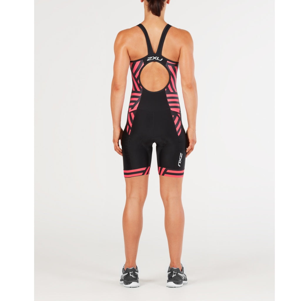 2XU Perform Y-Back Trisuit, women, black/pink