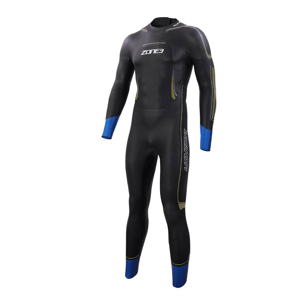 Tester Zone3 Men's Vision Wetsuit, Neoprenanzug, Herren, 2020, schwarz/blau, Größe M