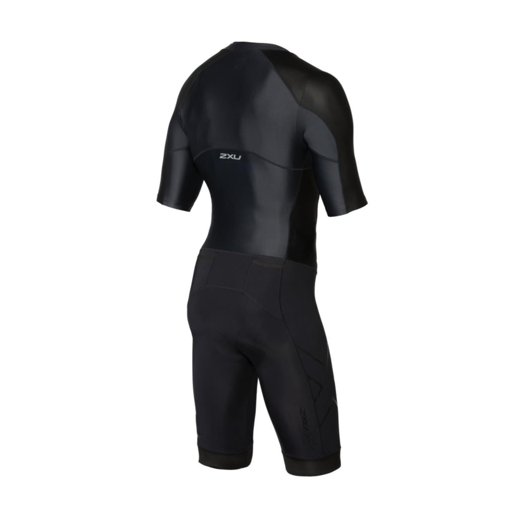 2XU Compression Full Zip Sleeved TriSuit, men, black/black