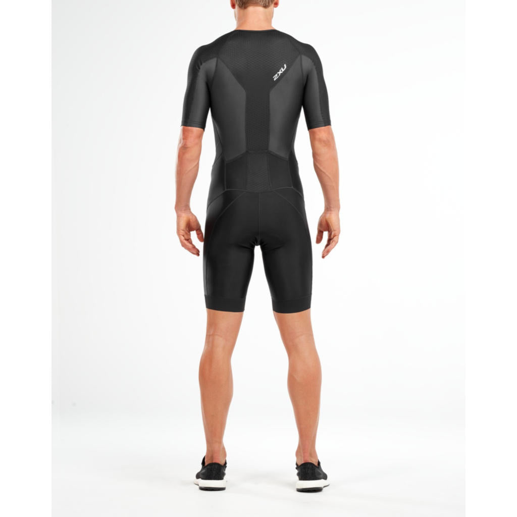 2XU Perform Full Zip Sleeved TriSuit, men, black/black