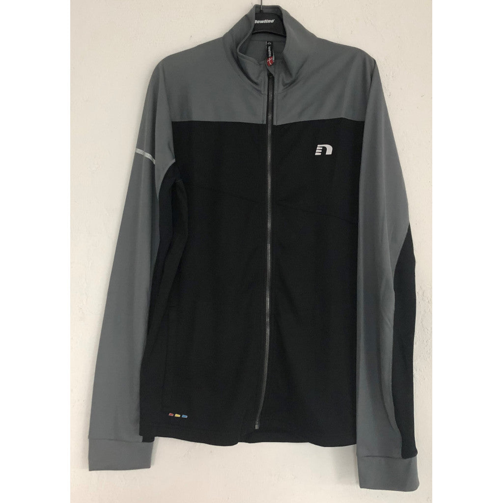 Newline Base Warm-up jacket, men, black/grey, size XL