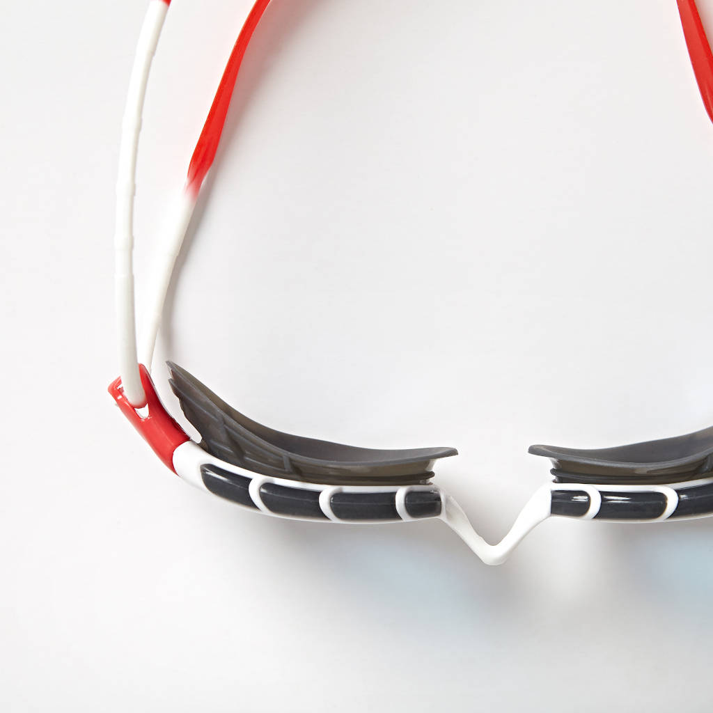 Zoggs Predator, white/red/tint, blue lenses, red/white