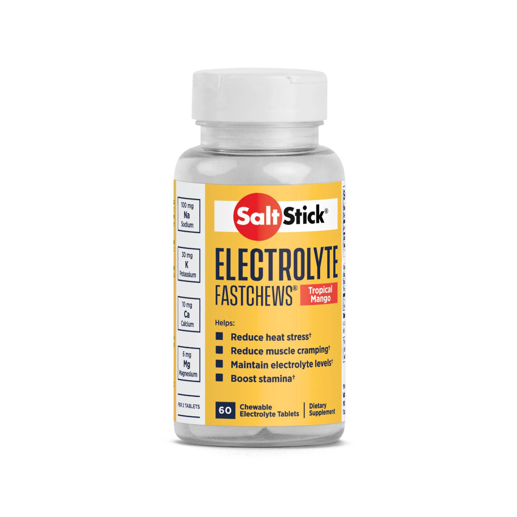 SaltStick Fastchews Mango, Elektrolyt-Kautabletten, 60 Stück, 96 g