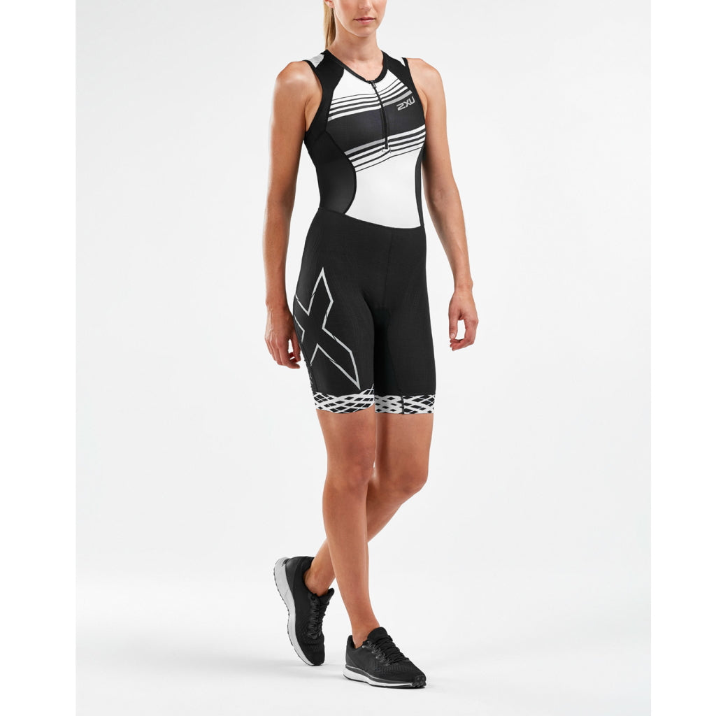 2XU Compression TriSuit, women, black/white